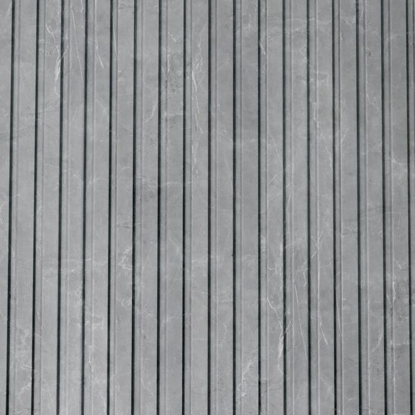 Marble Light Grey Panel — fluted wall panel, 186 × 2750 mm