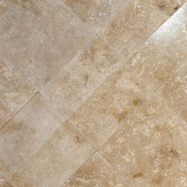 Travertine Cross Cut — travertine tile, 457 × 457 × 12 mm