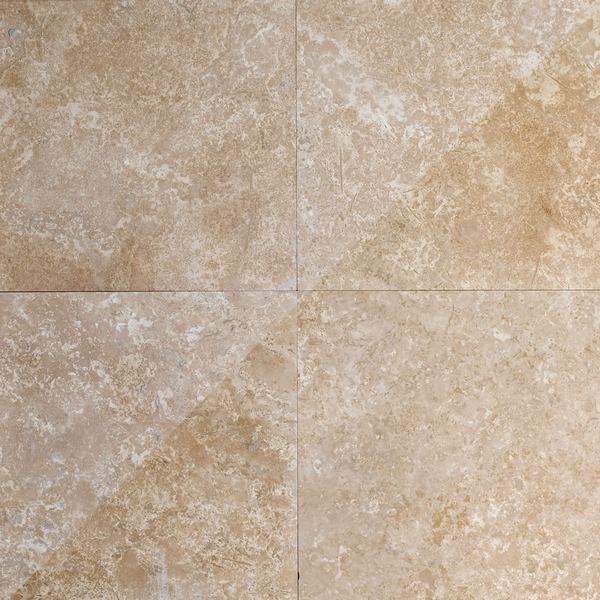 Travertine Cross Cut — travertine tile, 610 × 610 × 12 mm