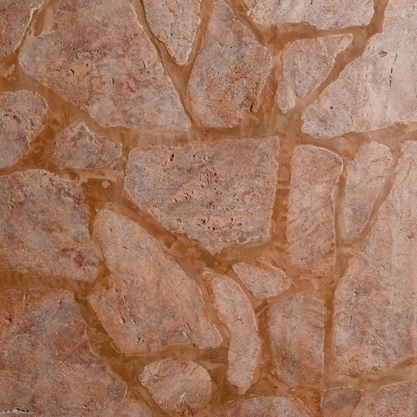 Travertine Red Crazy Pavers — crazy paving, Random sizes